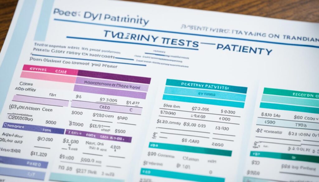 paternity test cost factors